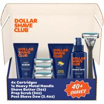 Conjunto de presentes Dollar Shave Club The Total Package com 4 recargas Conjunto de presentes Dollar Shave Club The Total Package com 4 recargas
