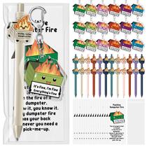 Conjunto de presentes engraçados Dumpster Fire, canetas esferográficas Sayglossy