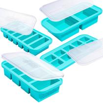 Conjunto de presentes Freezer Molds Souper Cubes com bandejas de silicone Conjunto de presentes Freezer Molds Souper Cubes com bandejas de silicone
