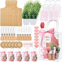 Conjunto de presentes Honeydak, 49 unidades, prêmios para chá de bebê com tábuas de bambu