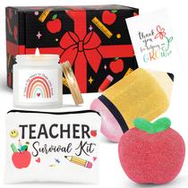 Conjunto de presentes Iaovueby Teacher Spa Bath Bombs para mulheres com vela Conjunto de presentes Iaovueby Teacher Spa Bath Bombs para mulheres com vela