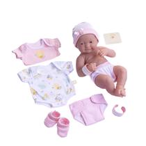Conjunto de presentes Layette Baby Doll JC Toys La Newborn Nursery 14"