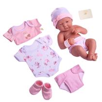 Conjunto de presentes Layette Baby Doll JC Toys La Newborn Nursery 14"