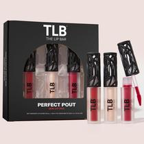Conjunto de presentes Lip Bar Perfect Pout Mini Lip Trio com 3 produtos