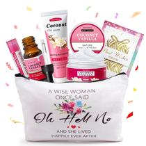 Conjunto de presentes LUCOTIYA Coconut Vanilla Spa para mulheres, tamanho de viagem