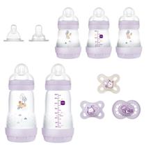Conjunto de presentes MAM Newborn Essentials Matte com garrafas anticólicas Conjunto de presentes MAM Newborn Essentials Matte com garrafas anticólicas
