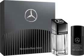 Conjunto de presentes Mercedes-Benz Select para homens com spray e desodorante EDT