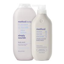 Conjunto de presentes Method Body Wash and Lotion Simply Nourish