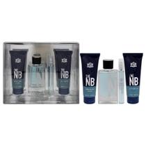 Conjunto de presentes New Brand Prestige The NB para homens 100 ml EDT + 130 ml de gel de banho + 130 ml de bálsamo pós-barba + 15 ml de EDT