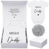 Conjunto de presentes para anúncio de gravidez Shyyween Hello Daddy