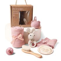 Conjunto de Presentes para Bebê EERKEOD - Com Cobertor, Chocalho e Kit de Banho