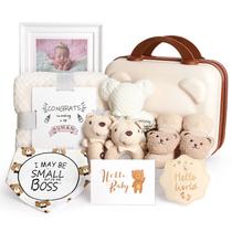 Conjunto de Presentes para Bebê IaoVueby Bear - Chocalho, Manta, Babador e Meias Conjunto de Presentes para Bebê IaoVueby Bear - Chocalho, Manta, Babador e Meias