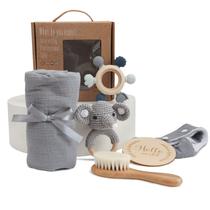 Conjunto de presentes para bebês EERKEOD Newborn Essentials Bath Blanket Rattle