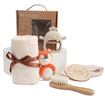Conjunto de presentes para bebês EERKEOD Newborn Essentials Blanket Rattle
