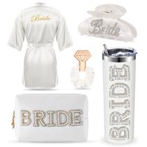 Conjunto de presentes para chá de panela Toulite Bride Robe Tumbler Cup +