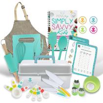Conjunto de presentes para cozinhar e assar Tovla Jr. Crianças com livro de receitas