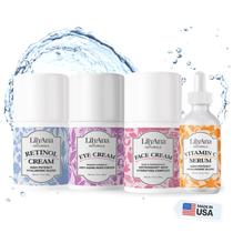 Conjunto de presentes para cuidados com a pele, LilyAna Naturals, retinol, vitamina C, olhos e rosto Conjunto de presentes para cuidados com a pele, LilyAna Naturals, retinol, vitamina C, olhos e rosto