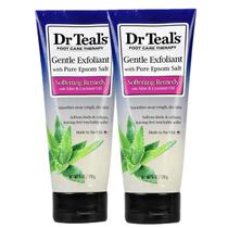 Conjunto de presentes para esfoliação para pés Dr. Teal's Softening Remedy, óleo de coco