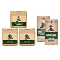 Conjunto de presentes para sabonete corporal e desodorante Dr. Squatch Pine Tar Men