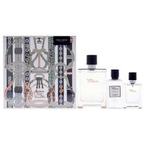 Conjunto de presentes Perfume Hermes Terre Dhermes para homens, 3 peças