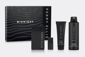 Conjunto de presentes Perry Ellis Midnight Men Cologne 100ml EDT Conjunto de presentes Perry Ellis Midnight Men Cologne 100ml EDT