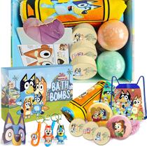 Conjunto de presentes POPBATH The Blue Heelers Bath Bombs com brinquedos para crianças