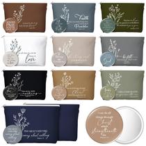 Conjunto de presentes Reginary Grandparent Day 10 bolsas de maquiagem religiosa Conjunto de presentes Reginary Grandparent Day 10 bolsas de maquiagem religiosa