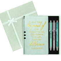 Conjunto de presentes Resurhang Leather Journal Notebook com 3 canetas esferográficas