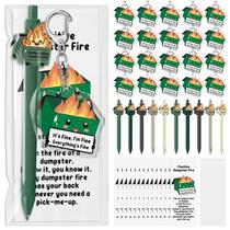 Conjunto de presentes Sayglossy Dumpster Fire Keychains e canetas esferográficas