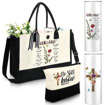 Conjunto de presentes Silkfly Christian Inspirational para mulheres com copo Conjunto de presentes Silkfly Christian Inspirational para mulheres com copo