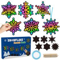 Conjunto de presentes Snowflake Color Scratch Cards CY2SIDE para crianças