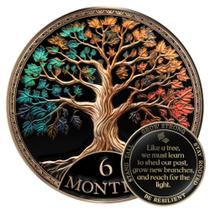 Conjunto de presentes Sobriety Coin Milestone Mint Tree of Life AA Chip