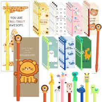 Conjunto de presentes Spakon 36 Inspirational Cartoon Fun Pens com cartões