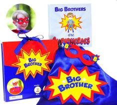 Conjunto de presentes Tickle & Main Big Brother com livro, capa e máscara
