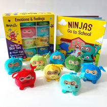 Conjunto de presentes Toy Book Box Ninja Life Hacks Emotions com brinquedos de pelúcia