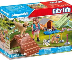 Conjunto de presentes Toy Playmobil Dog Trainer com caneta de exercícios e rampa