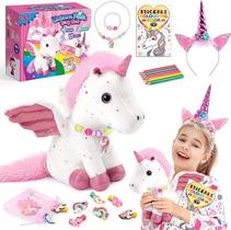 Conjunto de presentes Toyze Unicorn para meninas de 3 a 8 anos com pelúcia e livro