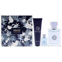 Conjunto de presentes Versace Pour Homme para homens EDT 100mL + Mini EDT + Gel de banho Conjunto de presentes Versace Pour Homme para homens EDT 100mL + Mini EDT + Gel de banho