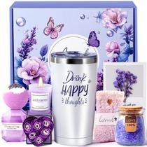 Conjunto de presentes YFONG Luxury Spa para mulheres com copo e vela de 20 onças