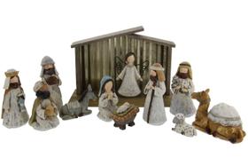 Conjunto de presépio Burton+Burton Nasce um rei com 11 estatuetas
