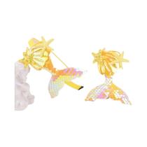 Conjunto De Presilha De Cabelo E Tiara De Sereia Brilhante Para Crianças, Acessório De Cabelo Para Conjunto De Presilha De Cabelo E Tiara De Sereia Brilhante Para Crianças, Acessório De Cabelo Para