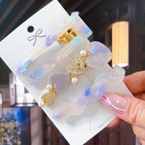 Conjunto De Presilhas De Cabelo Com Formato De Coração Geométrico Coreano Para Mulheres E Meninas,