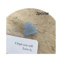 Conjunto De Presilhas De Cabelo Em Acetato Mini Coração Flor Geométrica Em Cores Sólidas Para