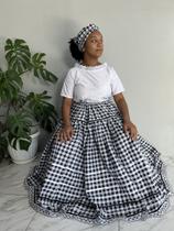 Conjunto de preta velha 2 peças acabamento perfeito umbanda candomblé