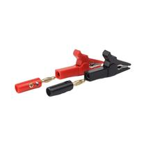 Conjunto De Probes De Teste Com Clipe De Jacaré Vermelho E Preto, 4 Peças, Clips De Cabo De 4mm Conjunto De Probes De Teste Com Clipe De Jacaré Vermelho E Preto, 4 Peças, Clips De Cabo De 4mm
