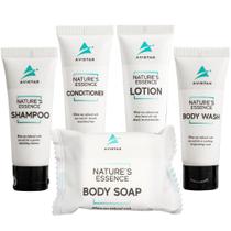 Conjunto de produtos de higiene pessoal de hotel Avistar 270 peças de shampoo e condicionador