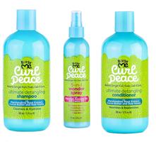 Conjunto de produtos para cabelo Just For Me Kids Curl Peace 3 peças