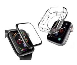 Conjunto de Proteção Para Smart Watch Com pelicula Hidrogel e Case de Silicone