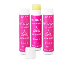 Conjunto de protetor labial ALIDA PURE Rose Vegan com óleo de abacate e vitamina E
