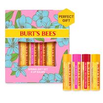 Conjunto de protetor labial Burt's Bees In Full Bloom Original Beeswax, pacote com 4
